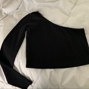 Pull and Bear One Shoulder Crop Top